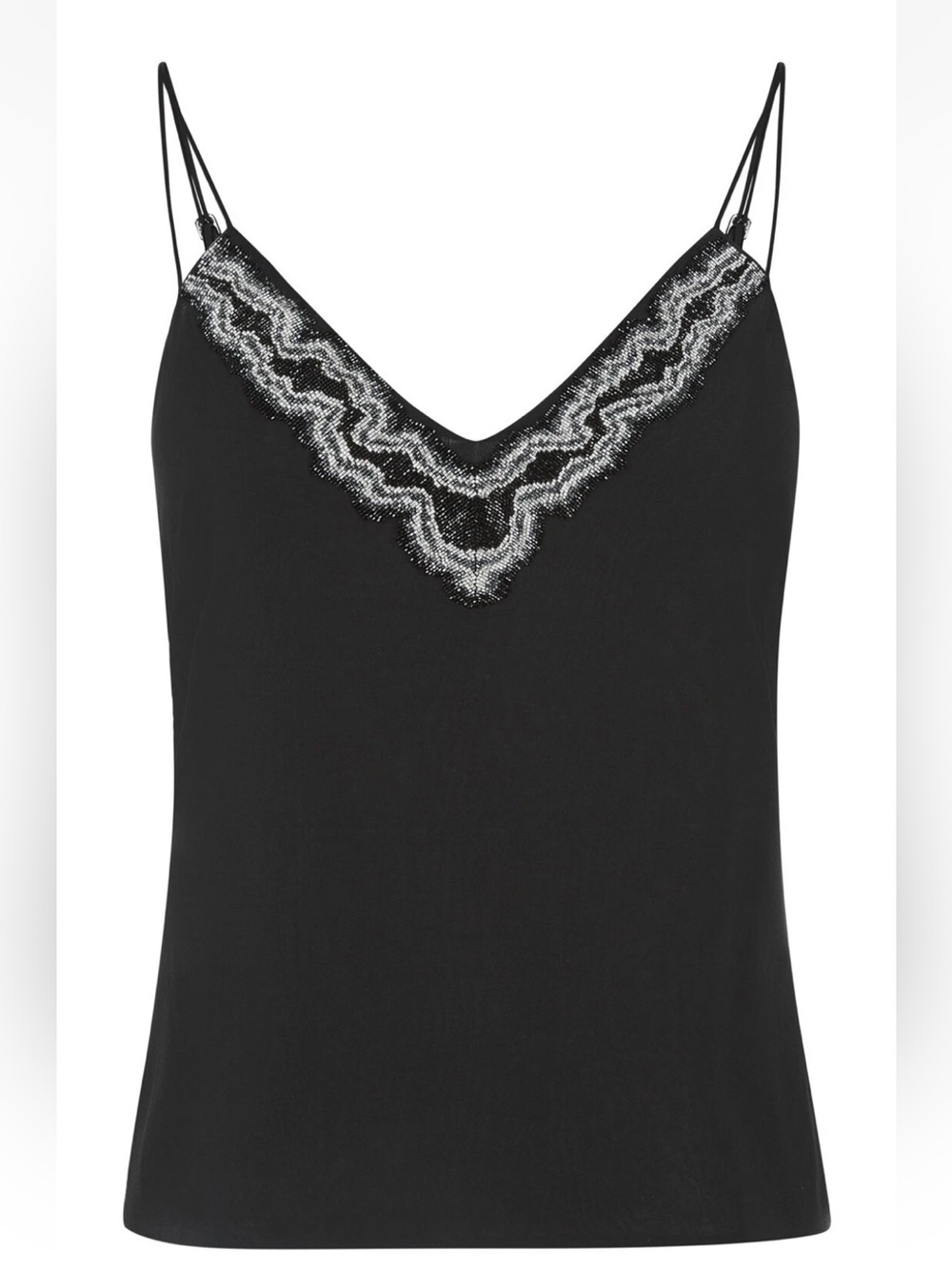 NWT La Perla Silk Cami Top Swarovski
Crystal Embellished Sz 6 / M $980 RARE Y2K